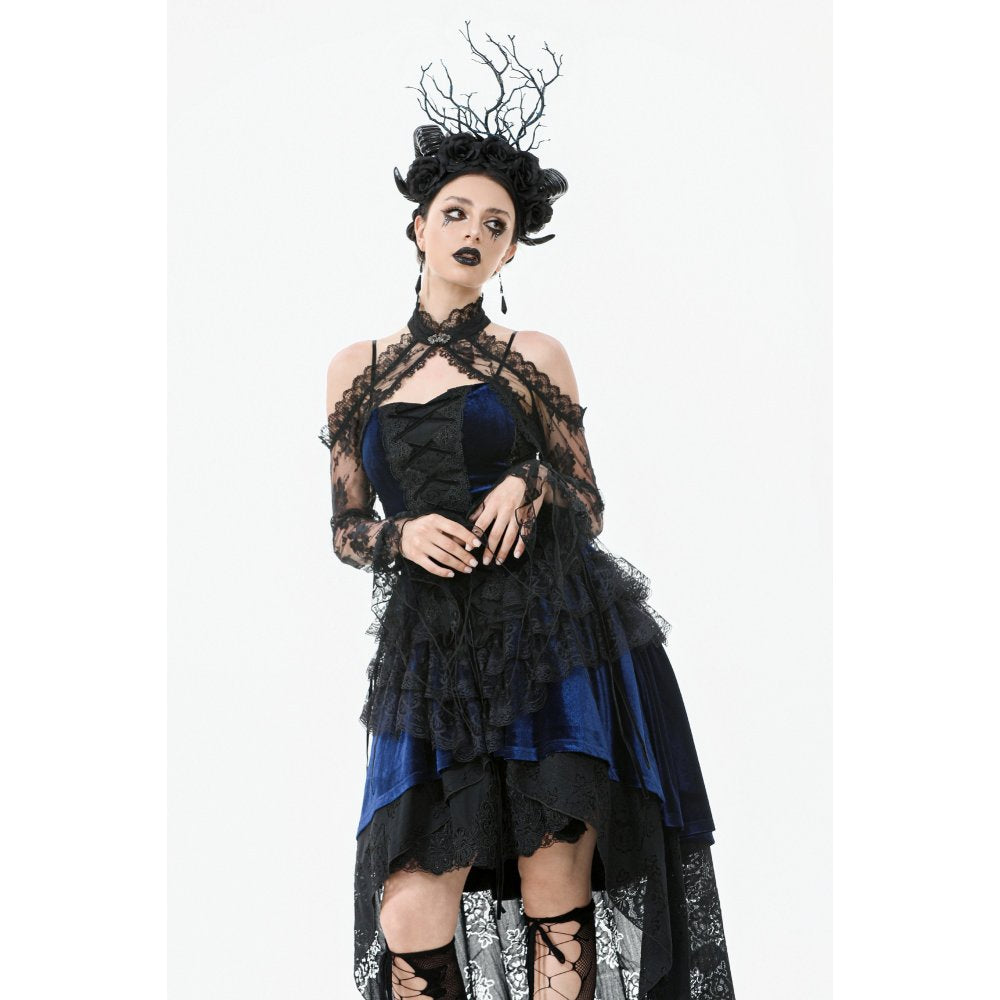 Dark in Love Thalassa Floral Lace Draped Arm Sleeves