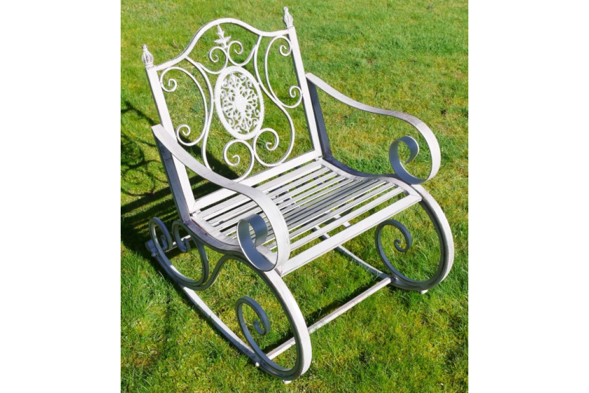 Antique Grey Rocking Chair