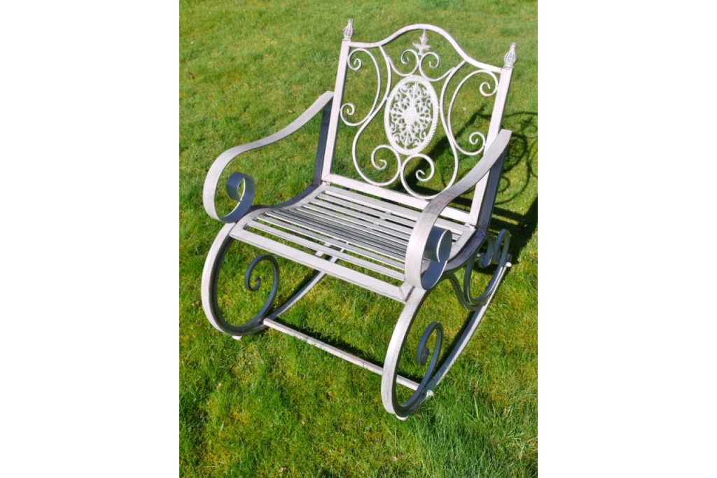 Antique Grey Rocking Chair