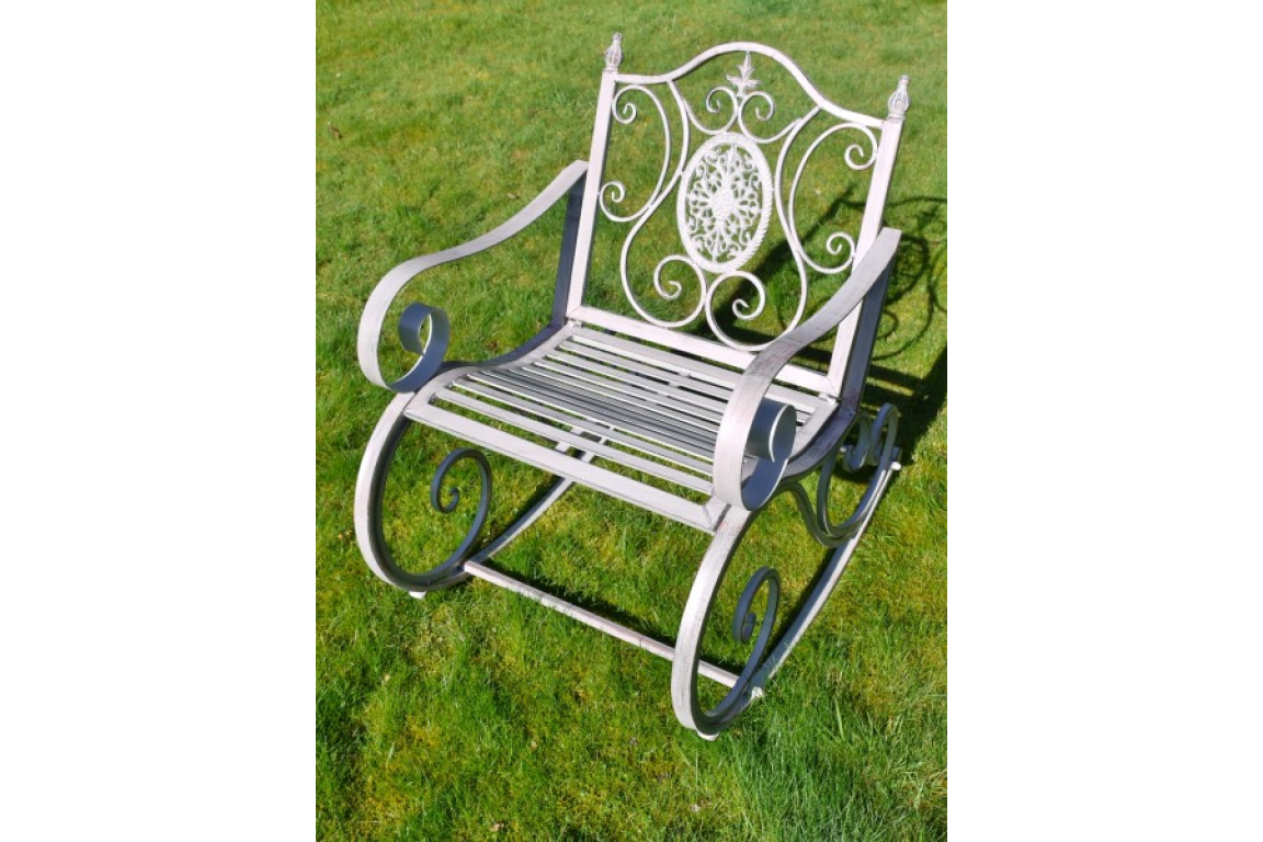 Antique Grey Rocking Chair