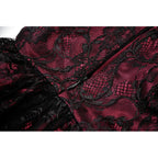 Dark in Love Red Black Lace Princess Dress