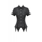 Dark in Love Ruptured Lace-Up Punk Shirt