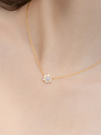 Rainbow Moonstone Necklace in 18k Gold Vermeil
