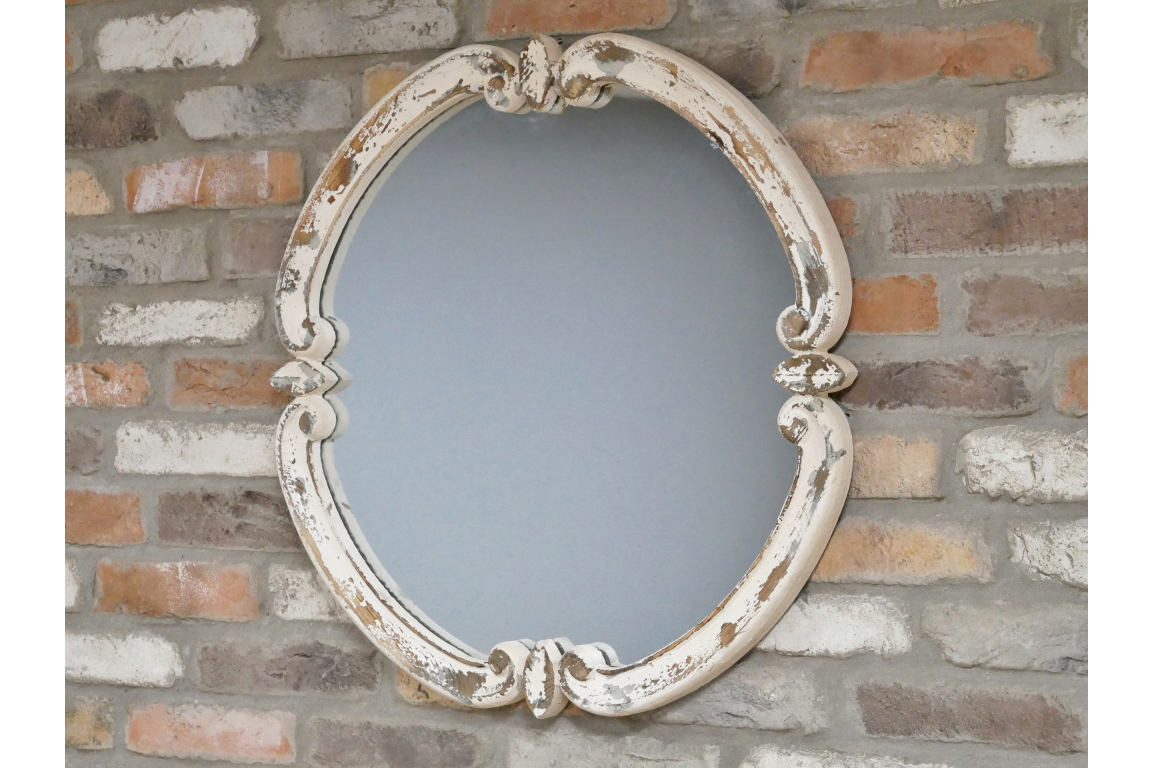 Round Rustic Mirror
