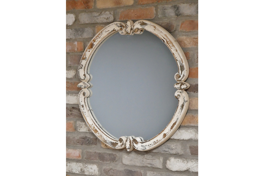 Round Rustic Mirror