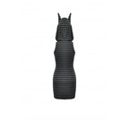 Dark In Love Salem Striped Cat Ear Hoodie Dress
