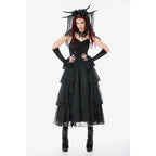 Dark in Love Gothic Satin Lace Dress