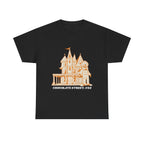 Chocolate Street USA Printed T-Shirt 100% Cotton Retro American Tee Black
