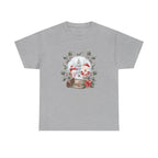 Christmas Snow Globe Printed T-Shirt 100% Cotton Novelty Santa Snowman Xmas Tee Gift Sport Grey