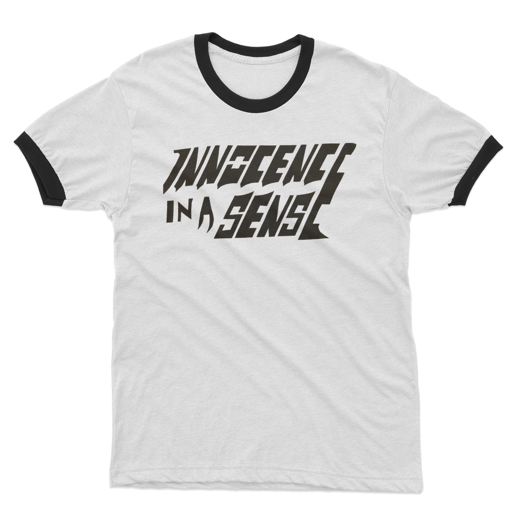 Innocence Adult Ringer T-Shirt White Black Unisex