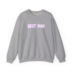Best Nan Printed Crewneck Sweatshirt Pullover Retro 3D Nannan Grandma Granny Gift Sport Grey