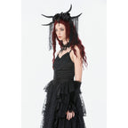 Dark in Love Gothic Satin Lace Dress