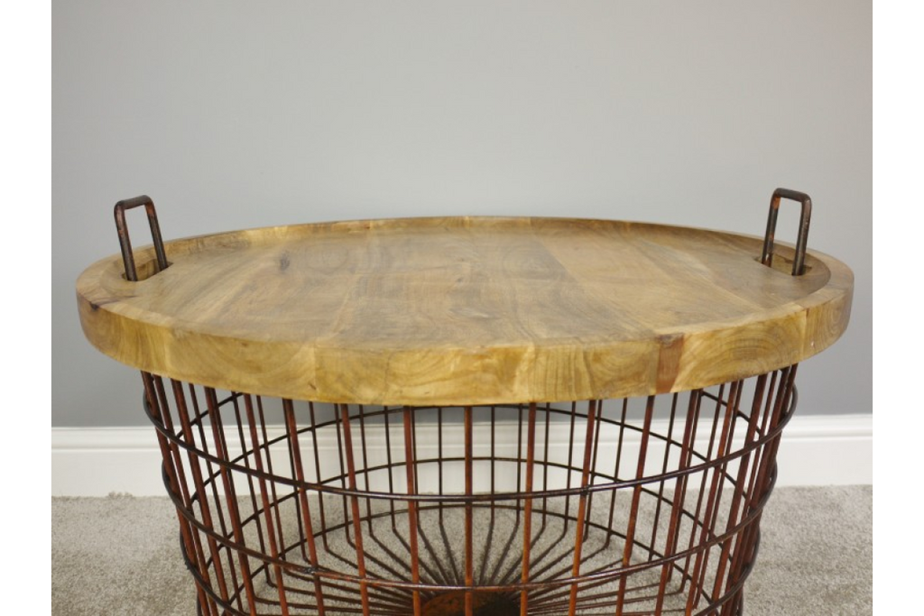 Basket With Wood Lid