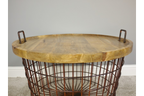 Basket With Wood Lid