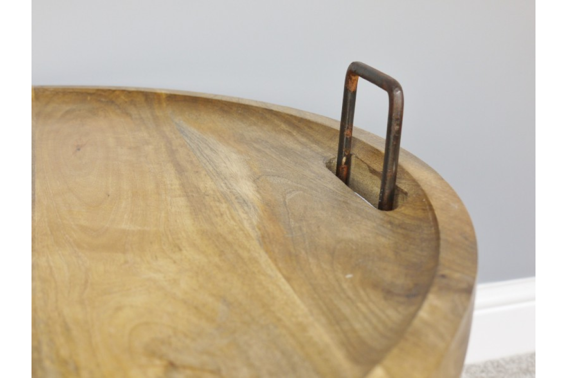Basket With Wood Lid
