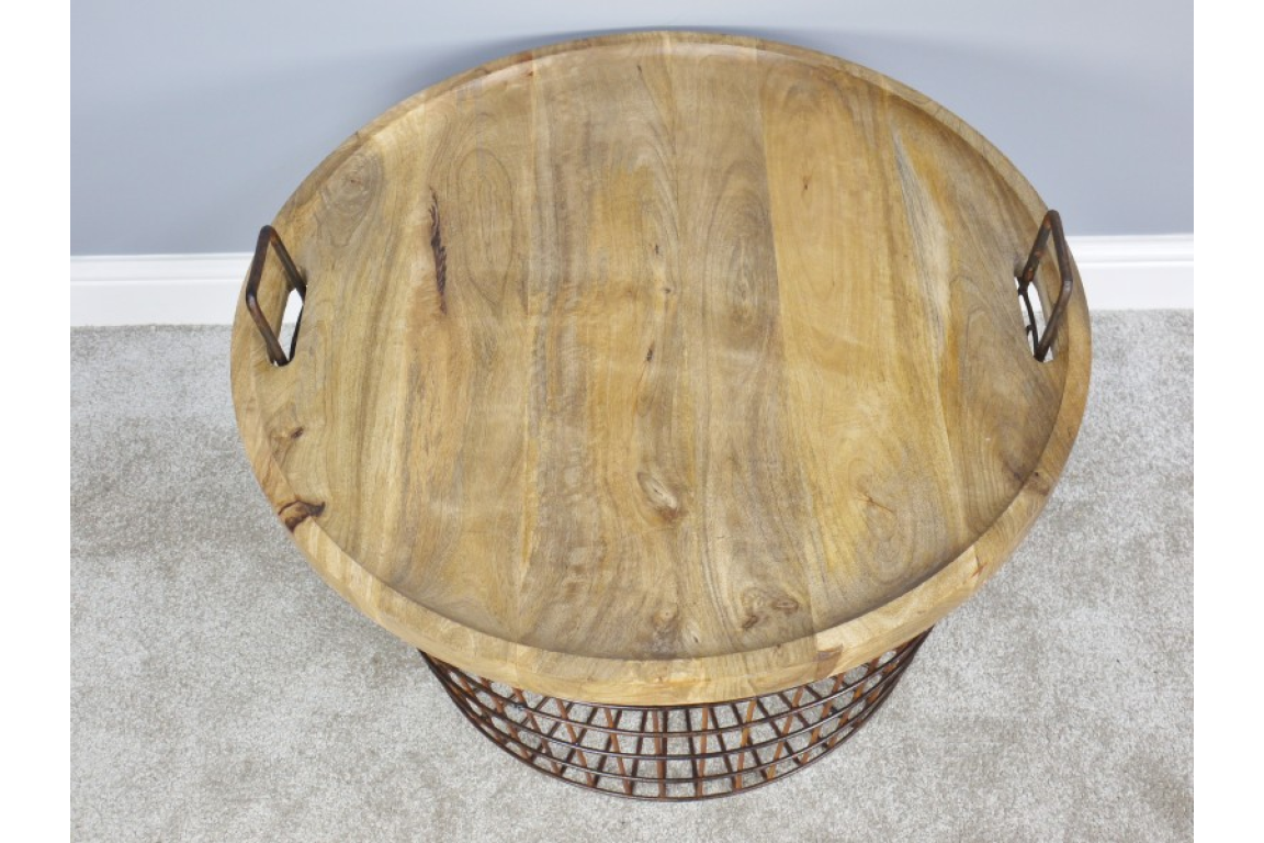 Basket With Wood Lid