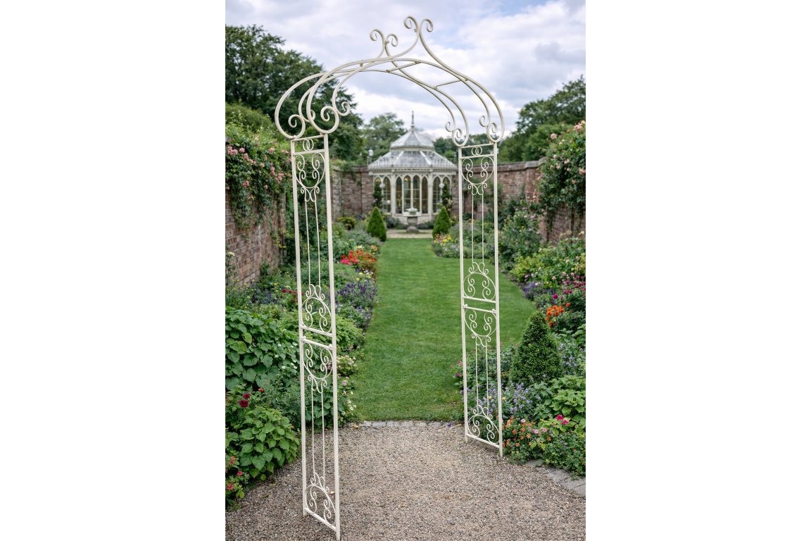 Antique Cream Garden Arch