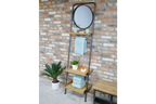 Industrial Shelves & Mirror