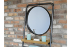 Industrial Shelves & Mirror