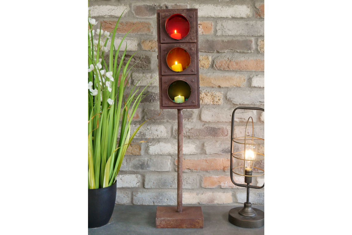 Traffic Light (Battery) Candle Holder