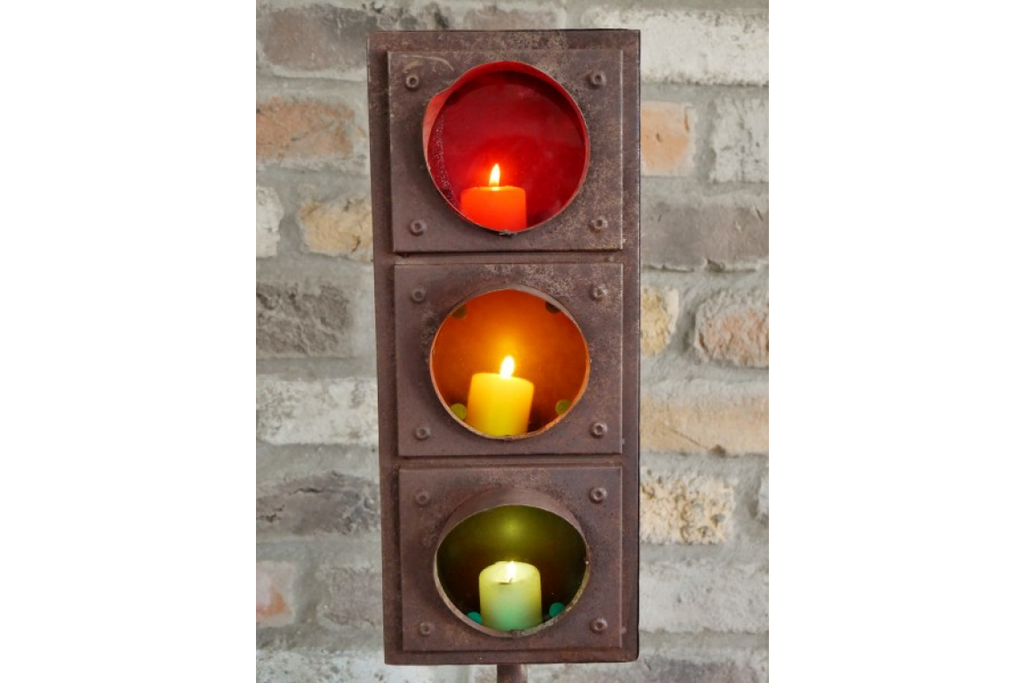 Traffic Light (Battery) Candle Holder