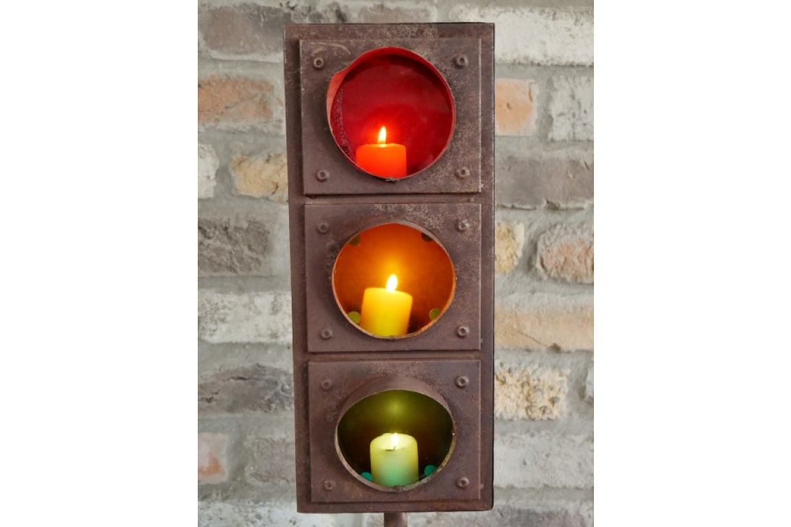 Traffic Light (Battery) Candle Holder