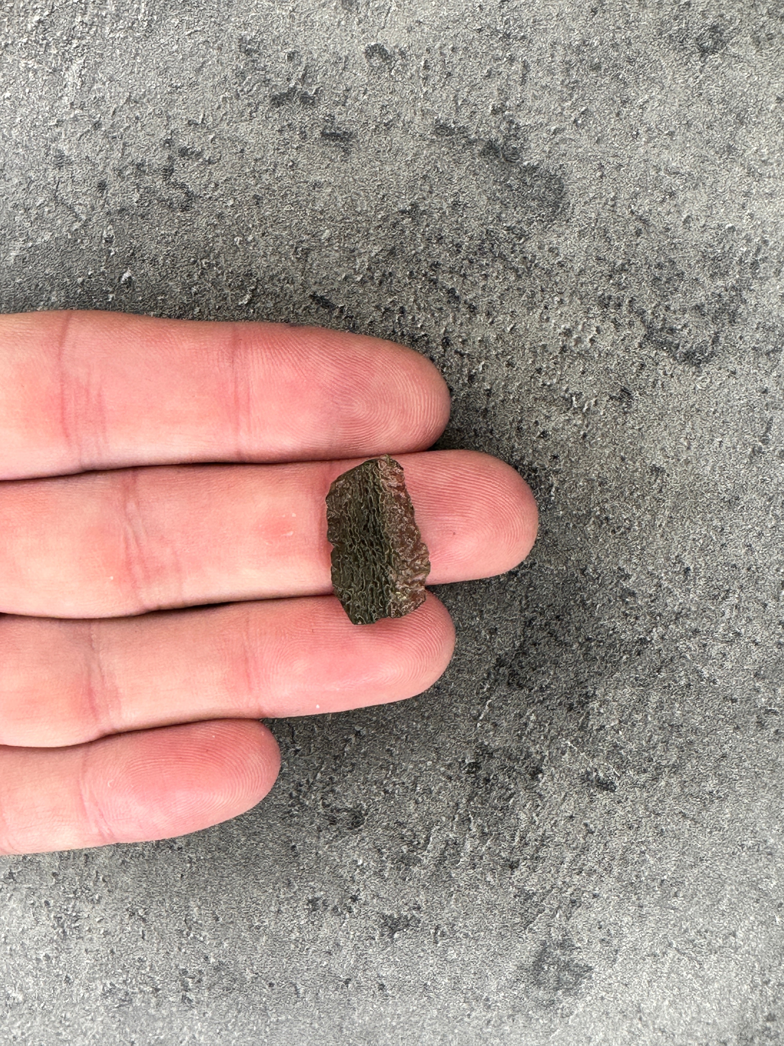 Moldavite - Rough/raw pieces 1.7g