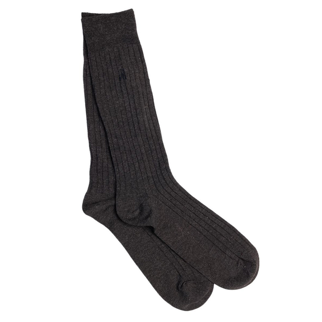 Charcoal Grey Bamboo Socks UK 7-11 (US 8-12 EU 40-47)