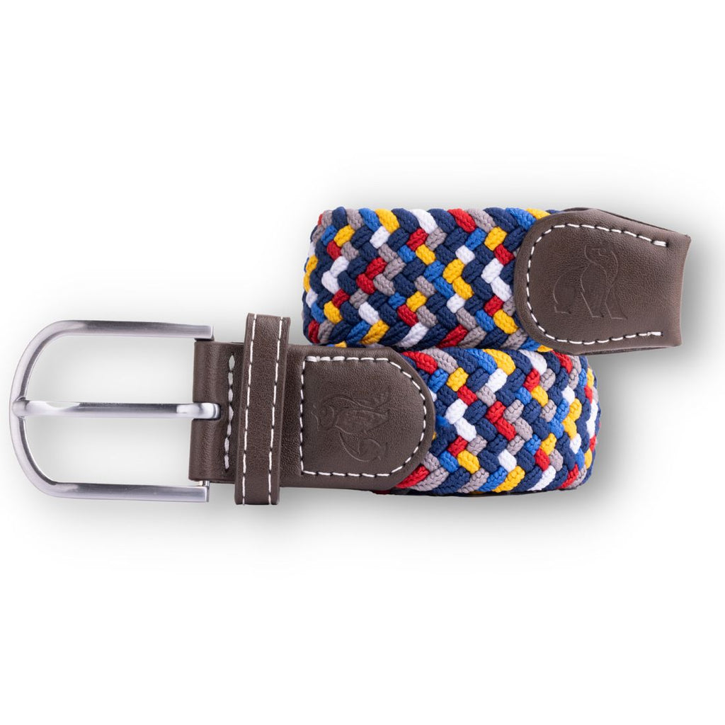 The World’s First Recycled Woven Belt – Made from Ocean Plastic Rainbow Zigzag