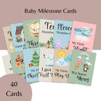 40 Baby Milestone Cards Pack