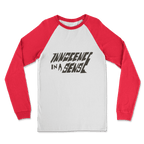 Innocence Women's Classic Raglan Long Sleeve Shirt White Red Unisex