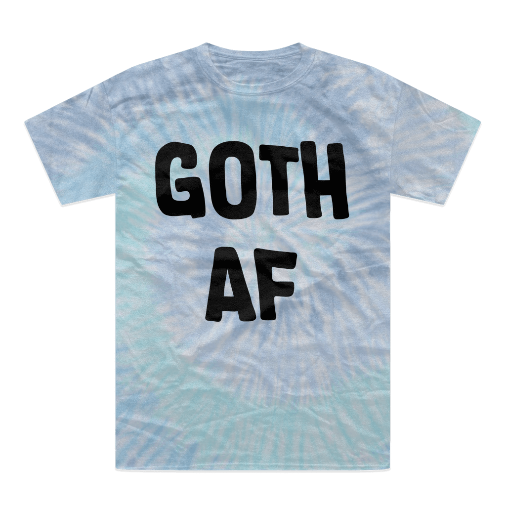 Goth AF Tie-Dye T-Shirt Lagoon Unisex