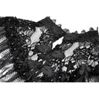 Dark in Love Morwenna Gothic Lace Ruffle Capelet