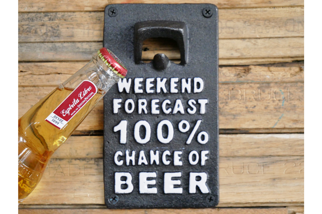 Sign With Bottle Opener