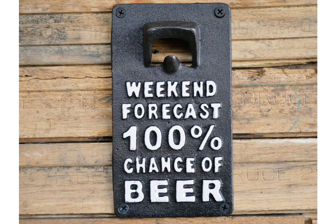 Sign With Bottle Opener