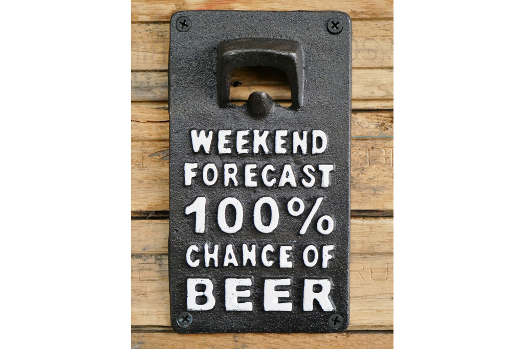 Sign With Bottle Opener