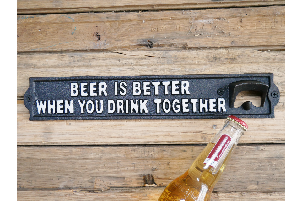 Sign With Bottle Opener