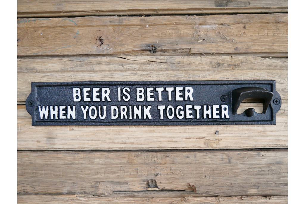 Sign With Bottle Opener