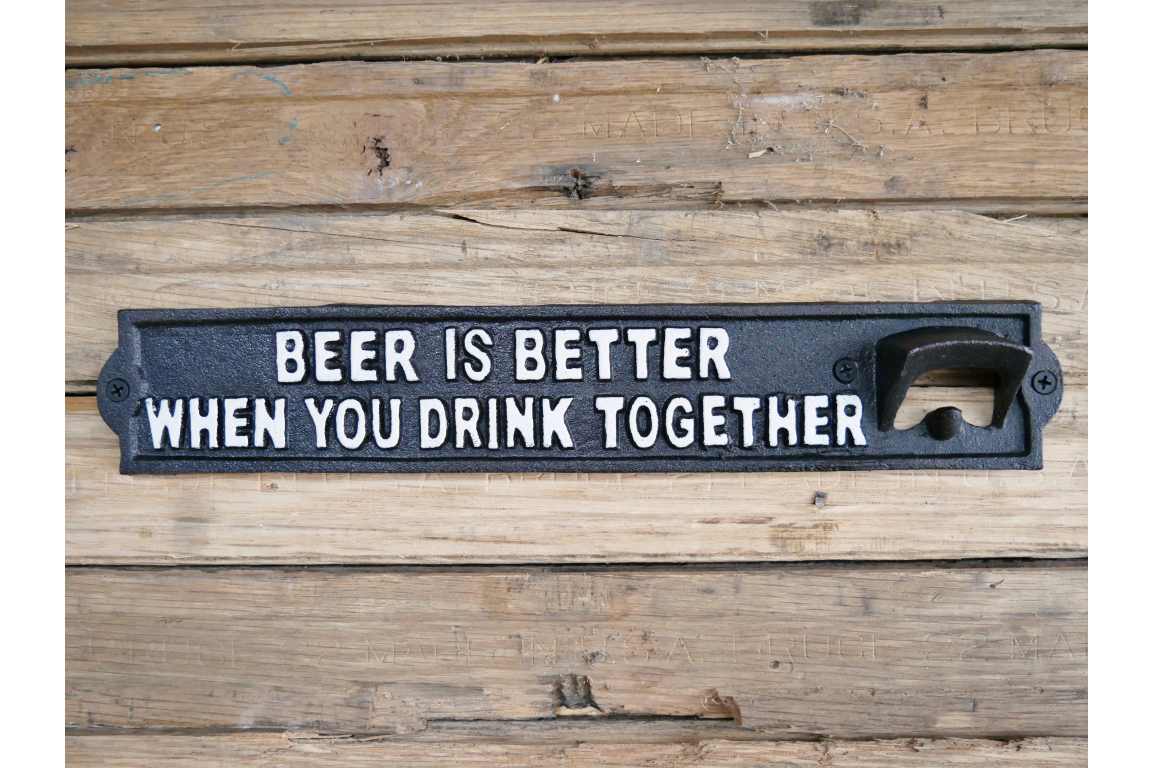 Sign With Bottle Opener