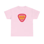 Super Mom Printed T-Shirt 100% Cotton Novelty Mum Mom Tee Birthday Mother's Day Gift Light Pink