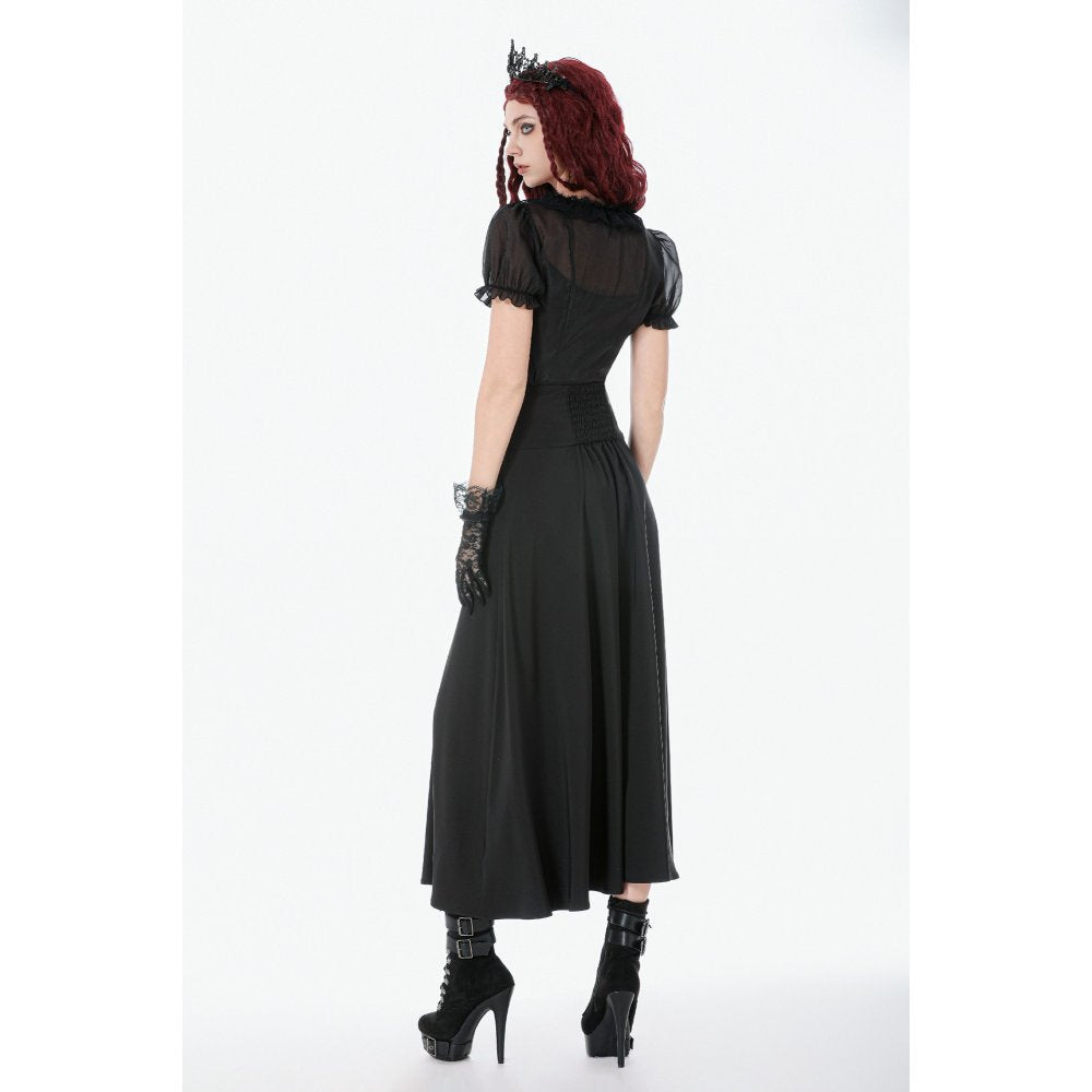 Dark in Love Elegant Gothic Long Skirt