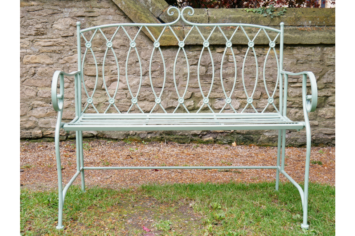 Pistachio Button Bench