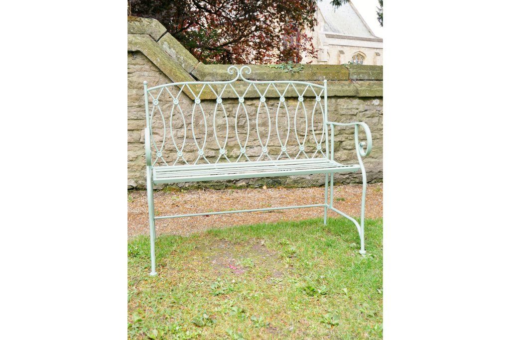 Pistachio Button Bench