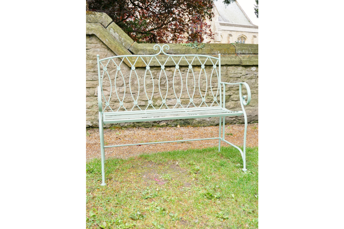 Pistachio Button Bench