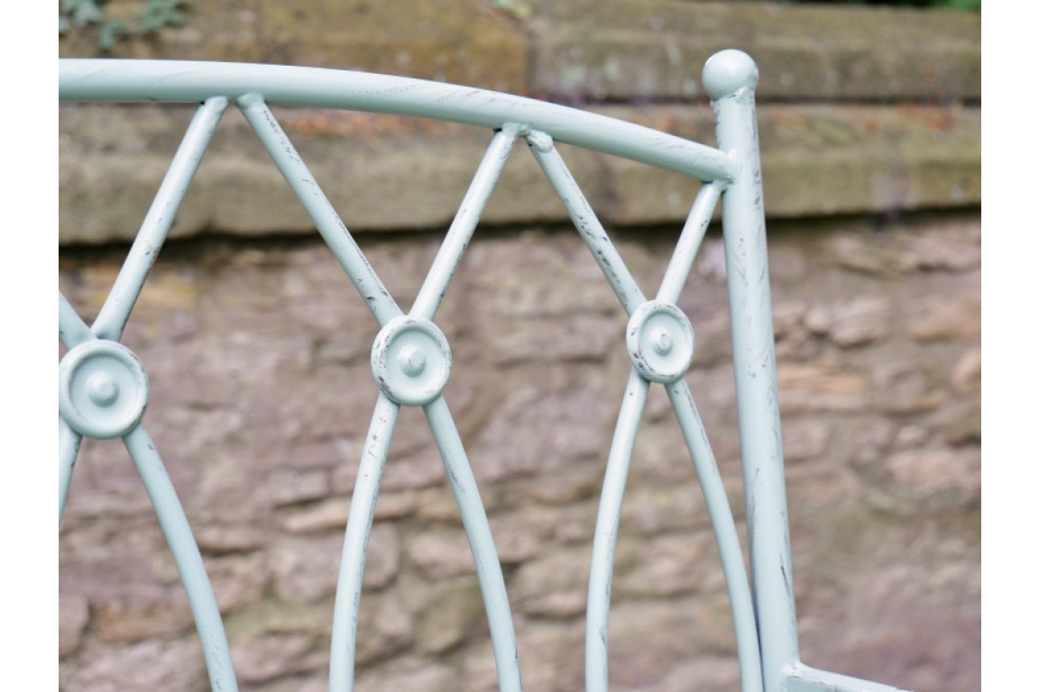 Pistachio Button Bench