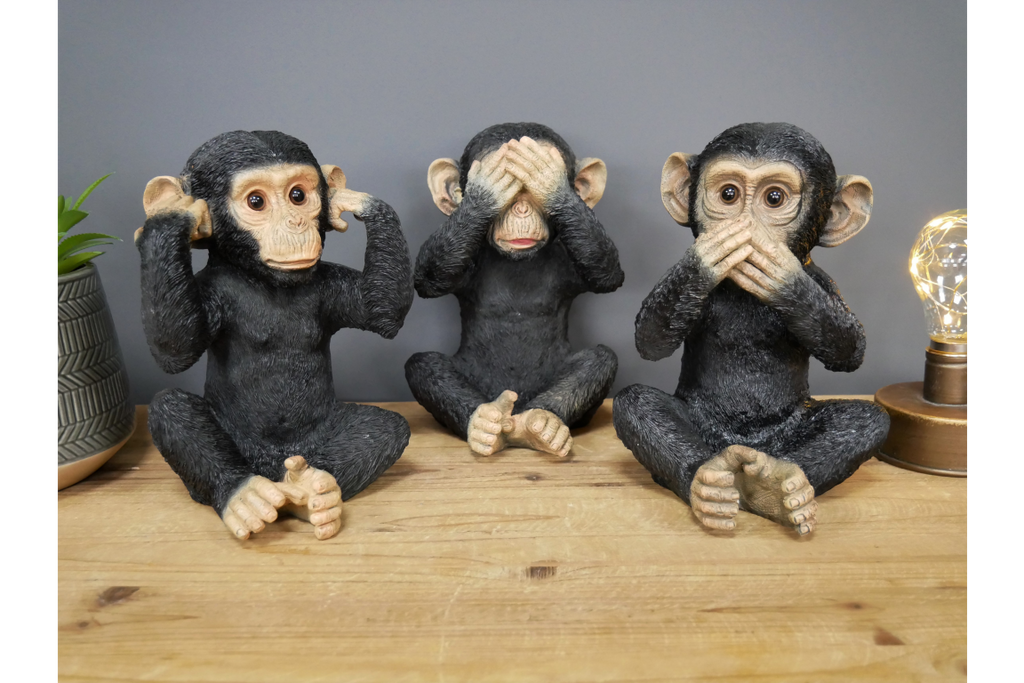 Set Of 3 Monkeys