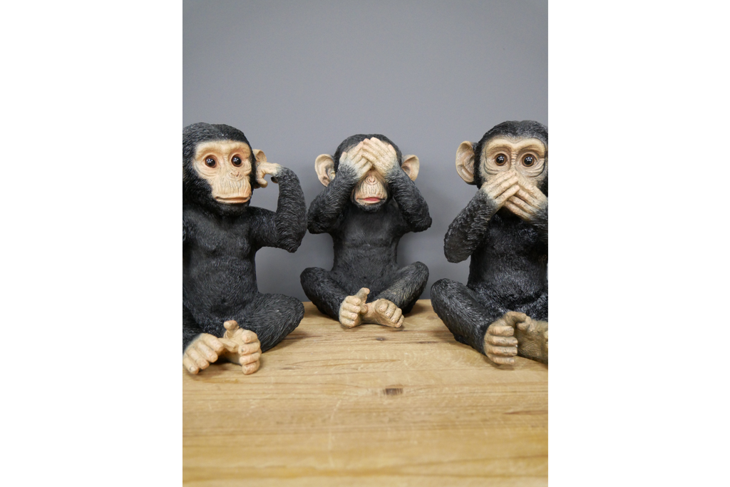 Set Of 3 Monkeys