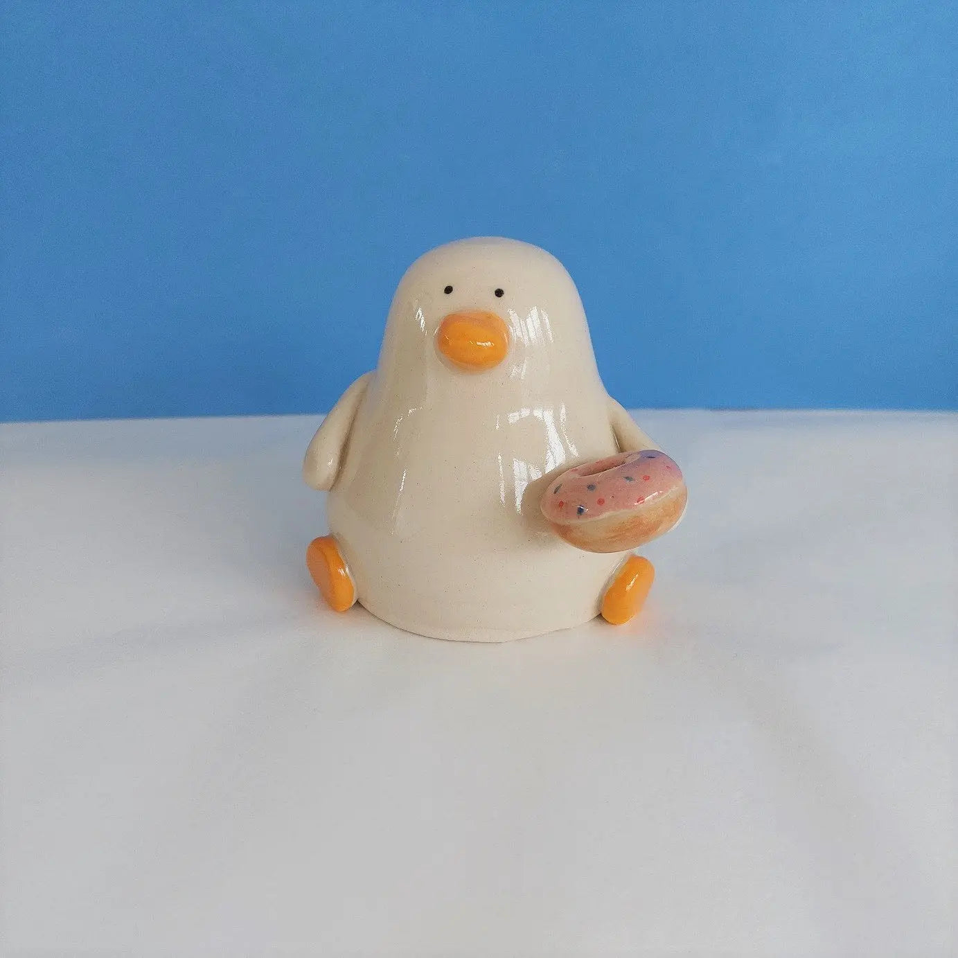 Duncan's Doughnut Ceramic Ornament