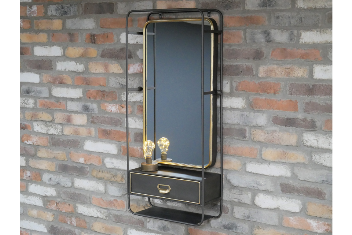 Wall Unit With Mirror