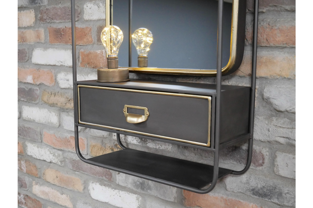 Wall Unit With Mirror